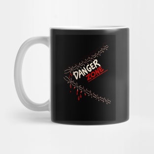 Danger zone Spiked t shirt Mug